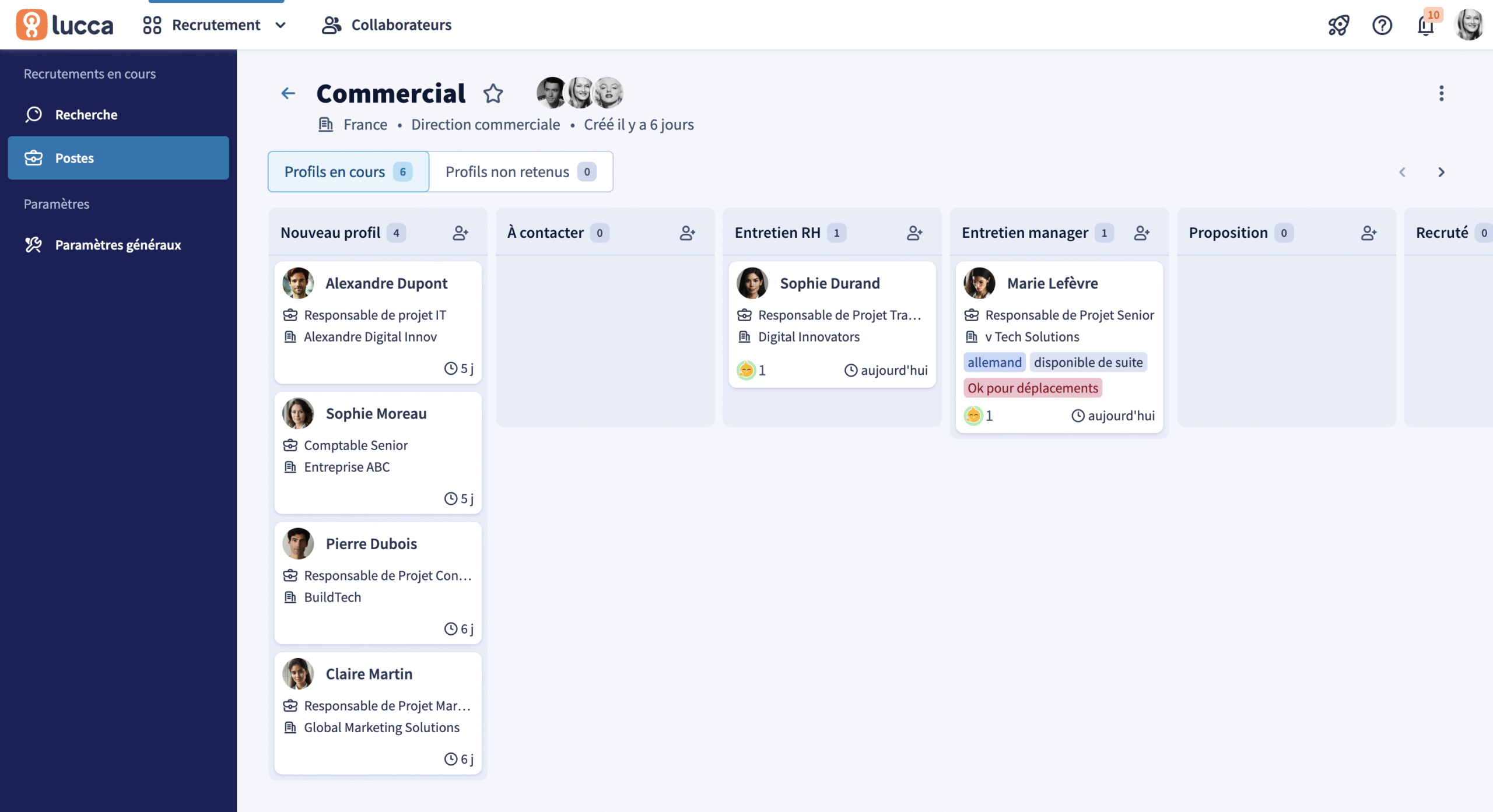Automatisation du suivi